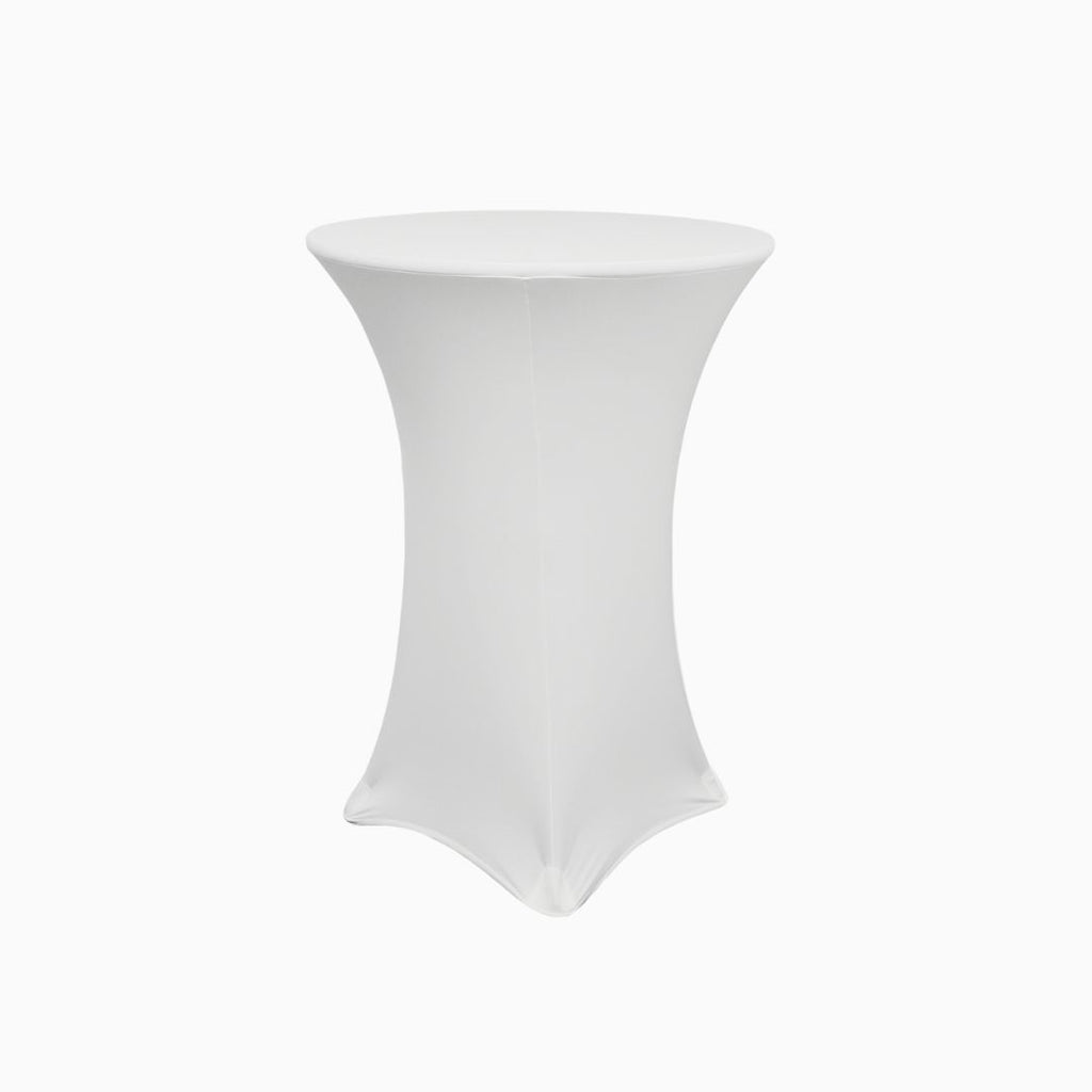 Folding cocktail table with tablecloth