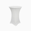 Folding cocktail table with tablecloth