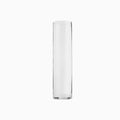 Clear glass cylindrical vase (small)